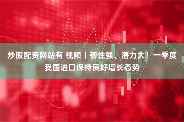炒股配资网站有 视频丨韧性强、潜力大！一季度我国进口保持良好增长态势